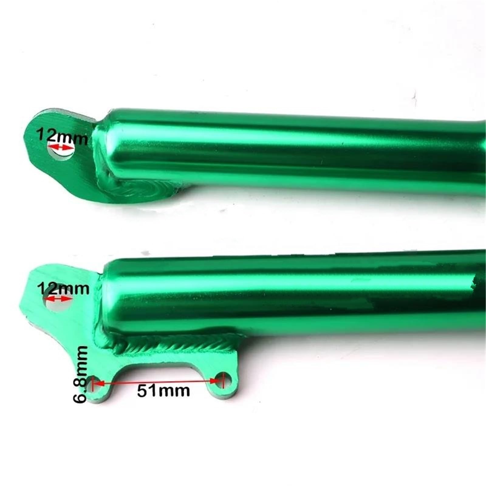 Amortisseur de Ressort 1 Paire pour Mini Moto Fourche Avant Suspension Amortisseur pour 47cc 49cc Deux Temps Fourche Avant Amortisseur Avant Inversé Remplacement D'amortisseur(Rouge)