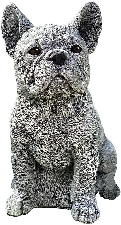 Yosoo Dog Statue, French Bulldog Statue Garden Animal Sculpture for Garden Decoration Outdoor Lawn Gnome Yard Art (Picture Color 2) - Image 7