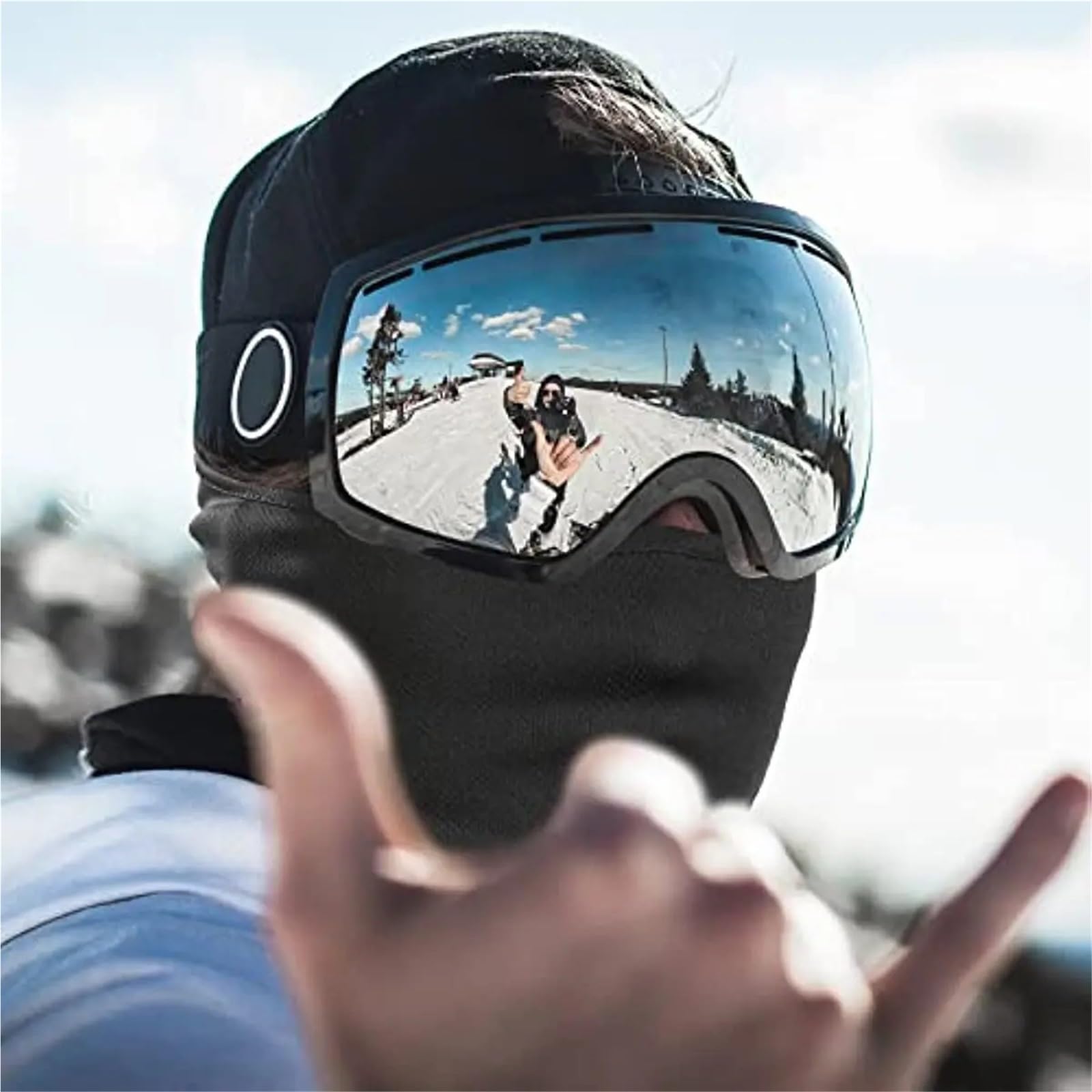 Lot de 2 Masques Ski for Homme et Femme, Masque intégral, Capuche, for la Neige, Moto, Course à Pied, par Temps Froid pour Sports Ski Extérieur