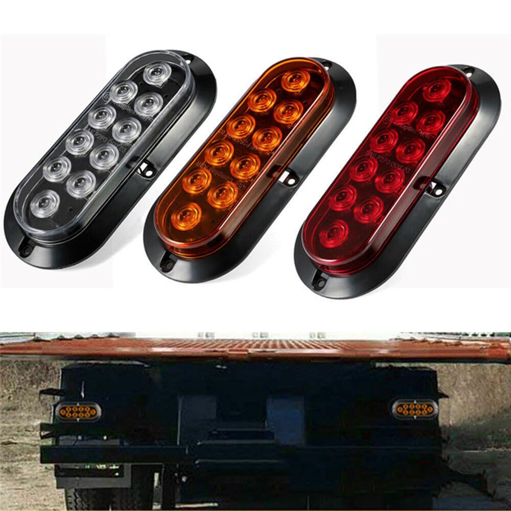 Tylne światło tylne do 10 przyczep, światło tylne do samochodów ciężarowych, 12 V, 2 sztuki, montaż lamp tylnych, 2