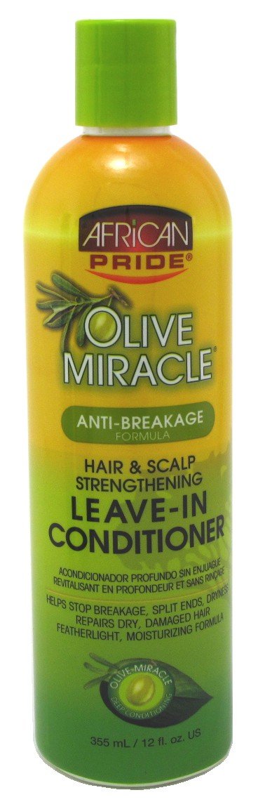 African Pride Olive Miracle Leave-In Conditioner 12oz (6 Pack)