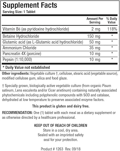 Miniatura 2 de BIOTICS Investigación Hydro Zyme 250Tablets