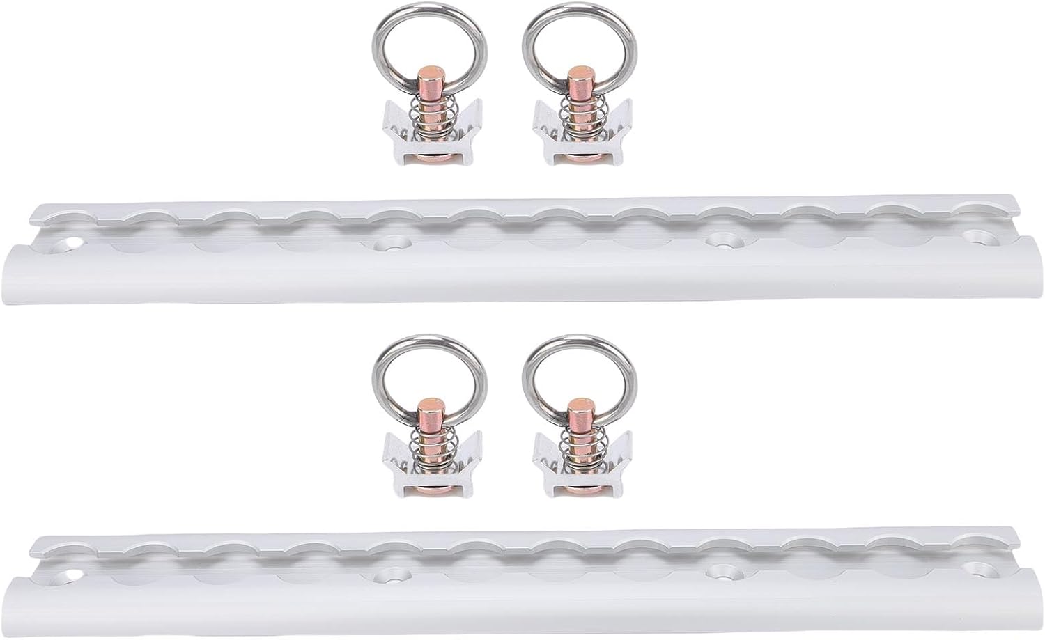 Rail Wakects L-Track, 4 Anneaux, Aluminium, 304 mm