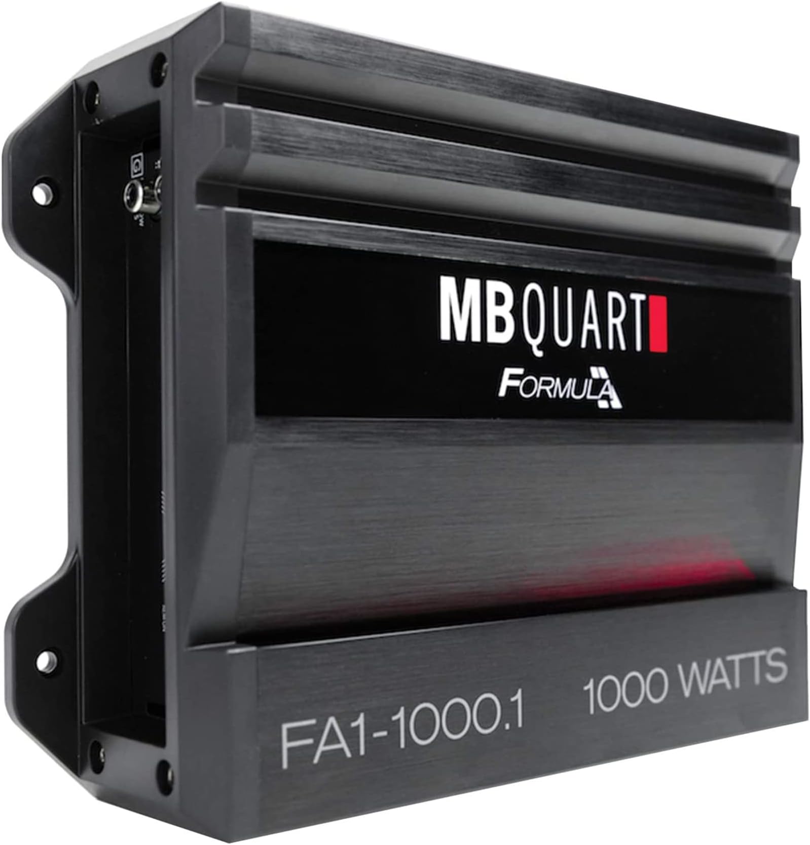 MB Quart FA1-1000.1 Mono Channel Car Audio Amplifier (Black) - Class SQ Amp, 1000-Watt, 1 Ohm Stable, Variable Electronic Crossover, LED System Protection, Heavy Duty Connections, Bass Remote Included