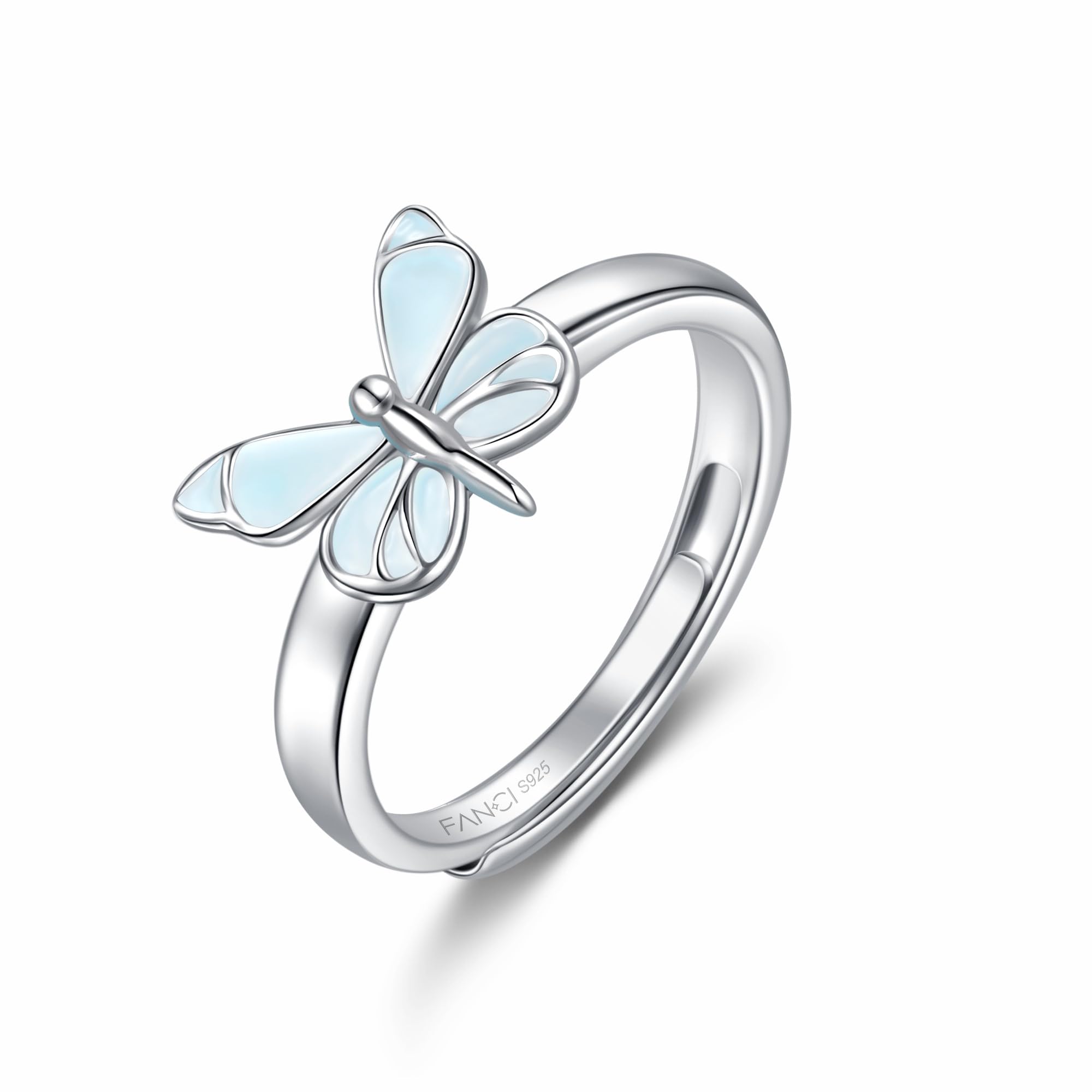 FANCIME Collana da donna in argento Sterling placcato oro bianco, ciondolo smaltato luminoso, per anniversario, compleanno, San Valentino, matrimonio, regalo per lei moglie mamma