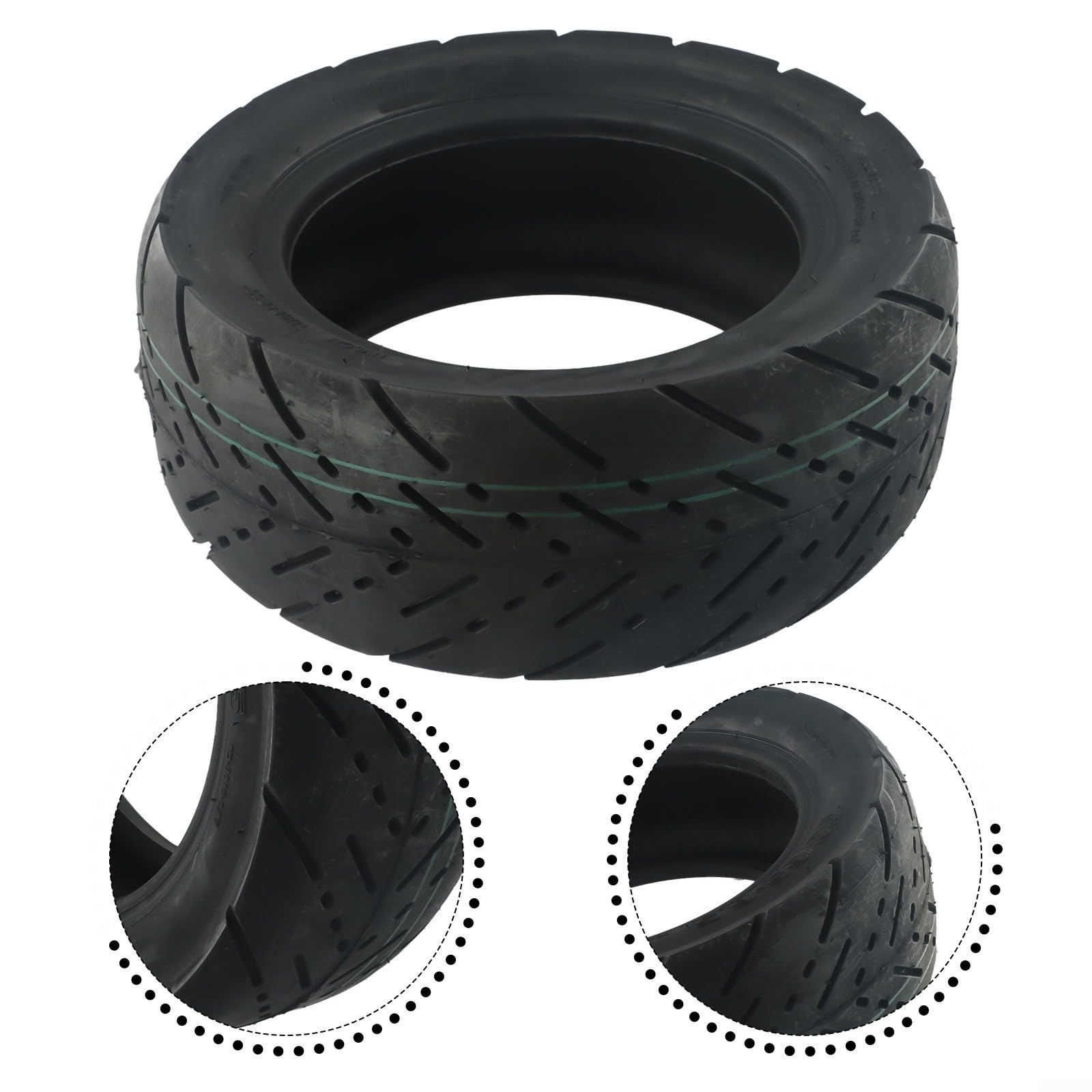 Pneu sans chambre à air 90/65-6,5 pour trottinette électrique 11 pouces, tubeless, 11 vitesses, facile à monter