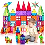 vatenick Magnetic Building Blocks Tiles Toy 64PCS Kids Learning Educational Construction Toys Gift for Boys Girls Stronger Magnetic Toys Building & Construction Toys for 3+ Year Old