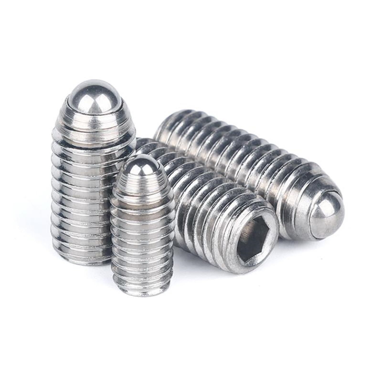 304 Stainless Steel Hex Socket Spring Plunger | M3 For Positioning: Ball Point Hex Socket Spring Plunger Grub 304 SS 10 pcs(10mm)