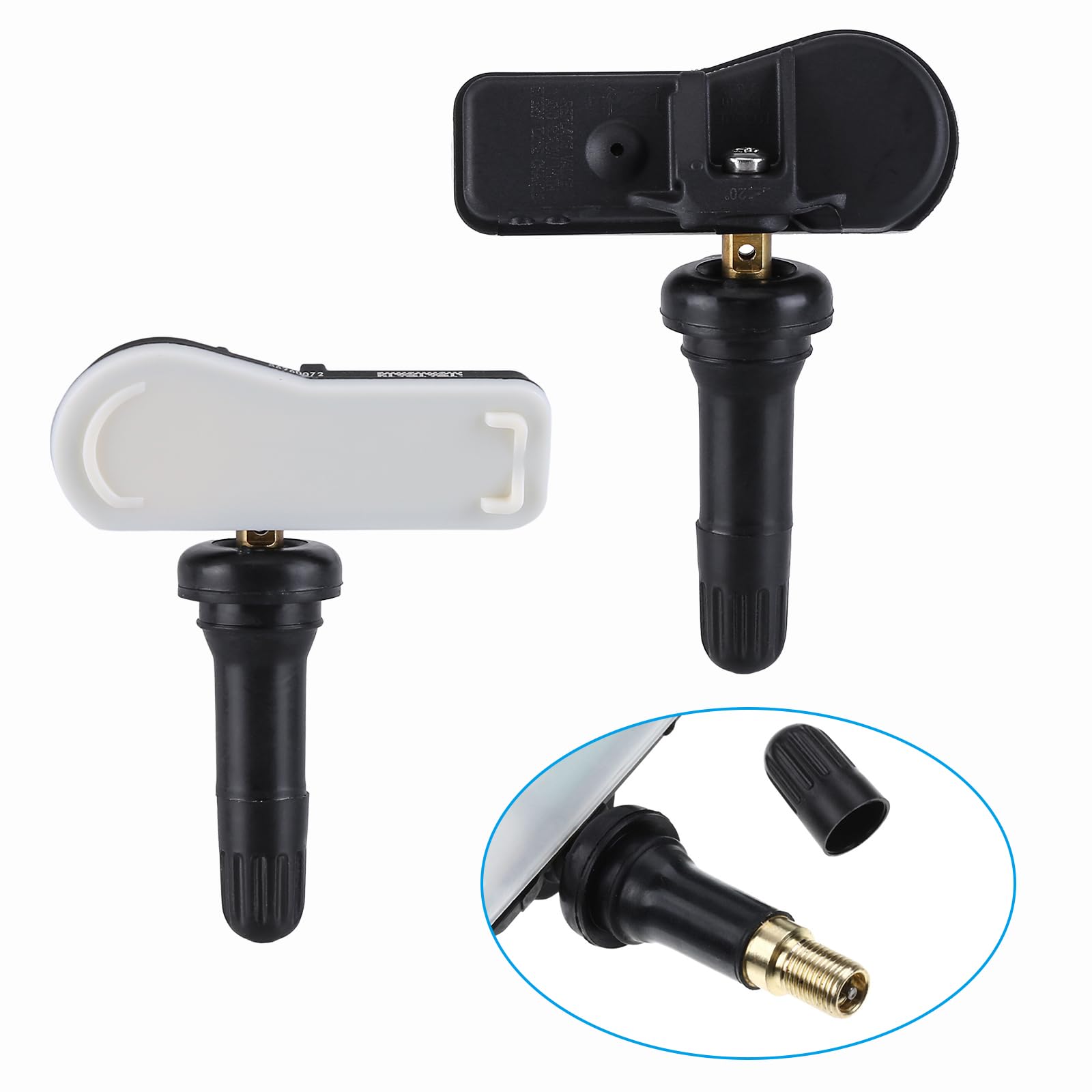 4PCS Radsensor vorne und hinten Reifendrucksensor Kompatibel für Hyundai i20 iX35 Santa Fe Sonata VII Tucson RDKS RDK Sensor Reifendruckkontrollsystemor TPM226 TXS152 52933C1100 52933C8000
