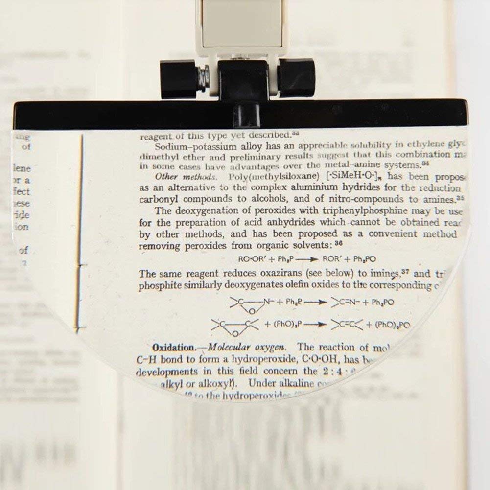 Lupas, Lupa de Cabeza con luz LED, identificación de Grabado de reparación de Lectura de Diadema de Anciano