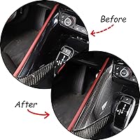 Vista 2 de CHEAYAR Moldura de engranaje de plástico para Toyota Supra GR A90 A91 MK5 2019-2022, cubierta de ventilación de capó turbo de entrada hecha