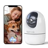 Indoor Camera, 2.5K Pet Camera with Speaker for Dogs and Cats, 90-Day Cloud Storage, Phone App, AI Human & Pet Detection, 360° View, Night Vision, 2-Way Audio