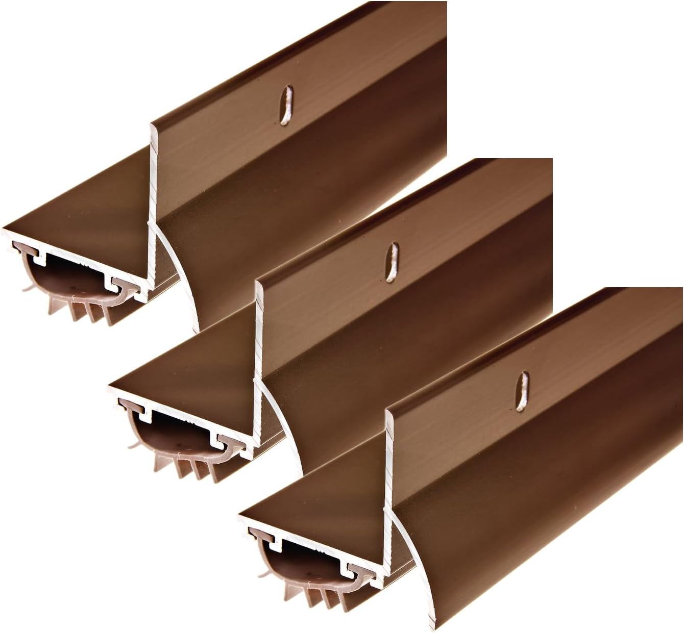 Frost King U36BR Drip Cap Door Bottom 1-1/4-Inch by 36-Inches, Brown, Bronze (Pack of 3)