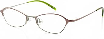 Optical Eyewear with Magnetic Clip-On Sunglass - Geometric Oval Shape, Metal Full Rim Frame