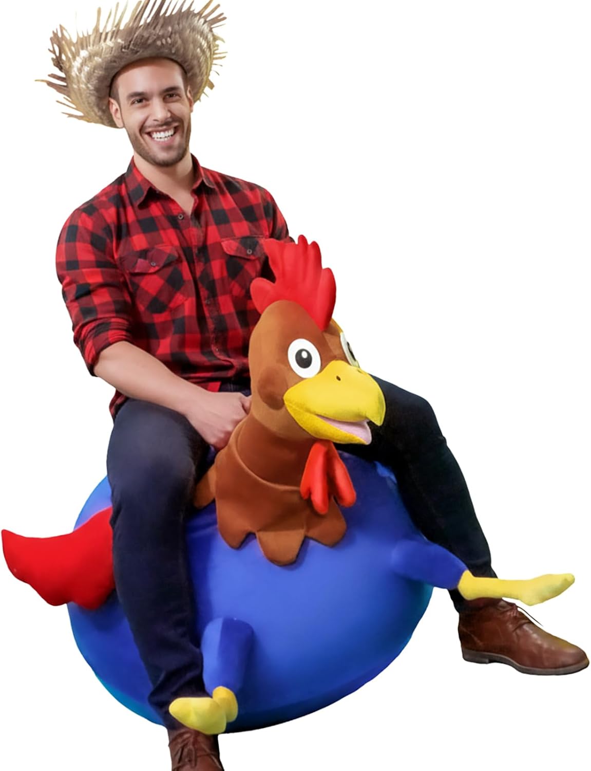 WALIKI Hopper Ball for Adults Ages 13-101 | Hippity Hop | Jumping Hopping Ball (Rooster)