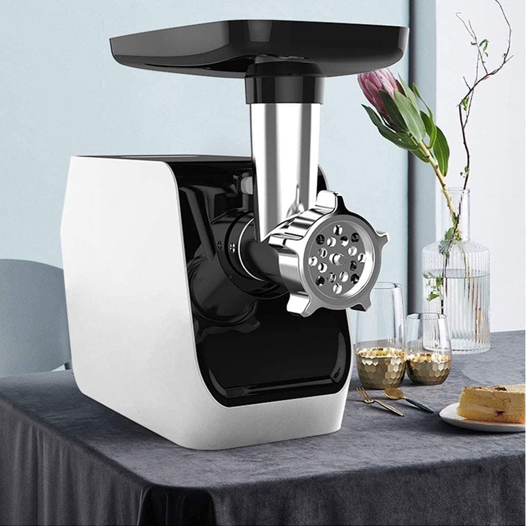 Electric Meat Grinder 500W Stainless Steel Meat Grinder Food Grinder with 2 Grinding Plates and Sausage Stuffing Tubes
