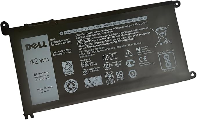 Batería SANISI WDX0R 11.4V 42Wh 3 celdas para Dell Inspiron miniatura 7