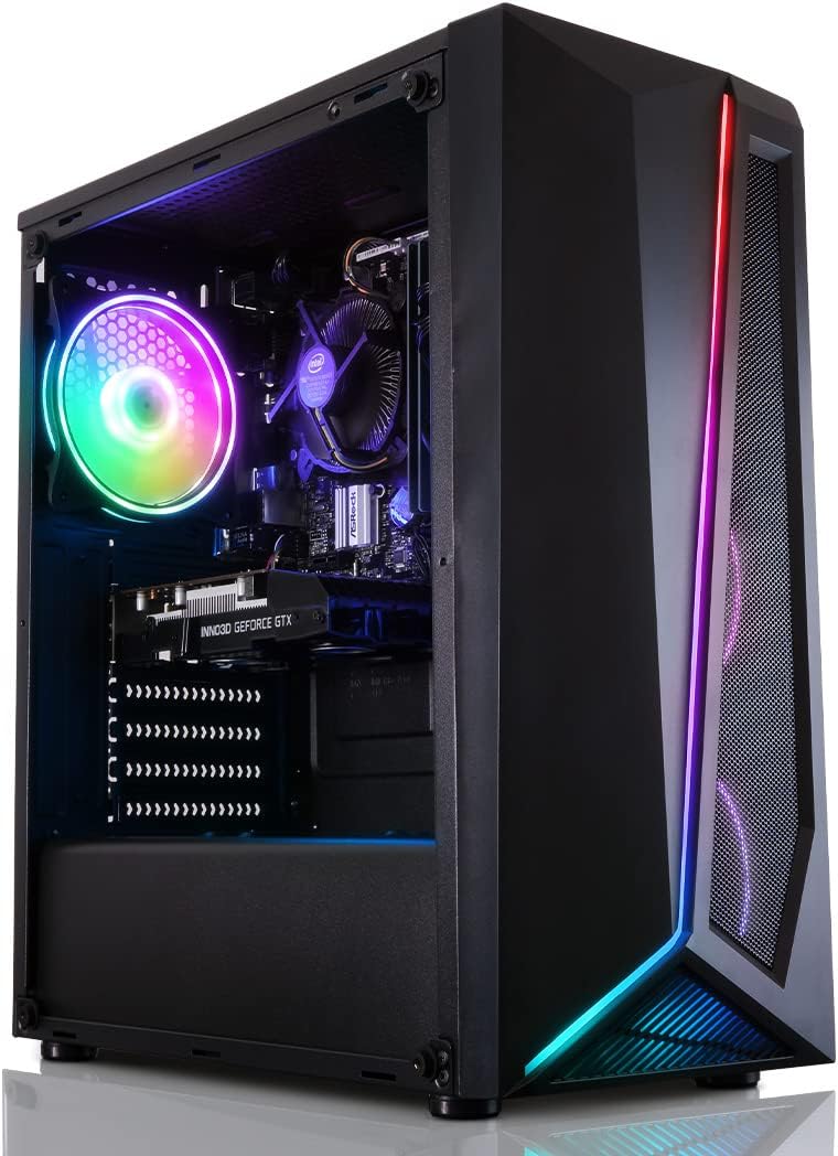 AWD-IT Gaming PC: Intel i5 12400F / H610M / RX 6600 / 16GB 3200MHz / 240GB SSD + 1TB HDD/Patriot Gaming Case with Windows 11