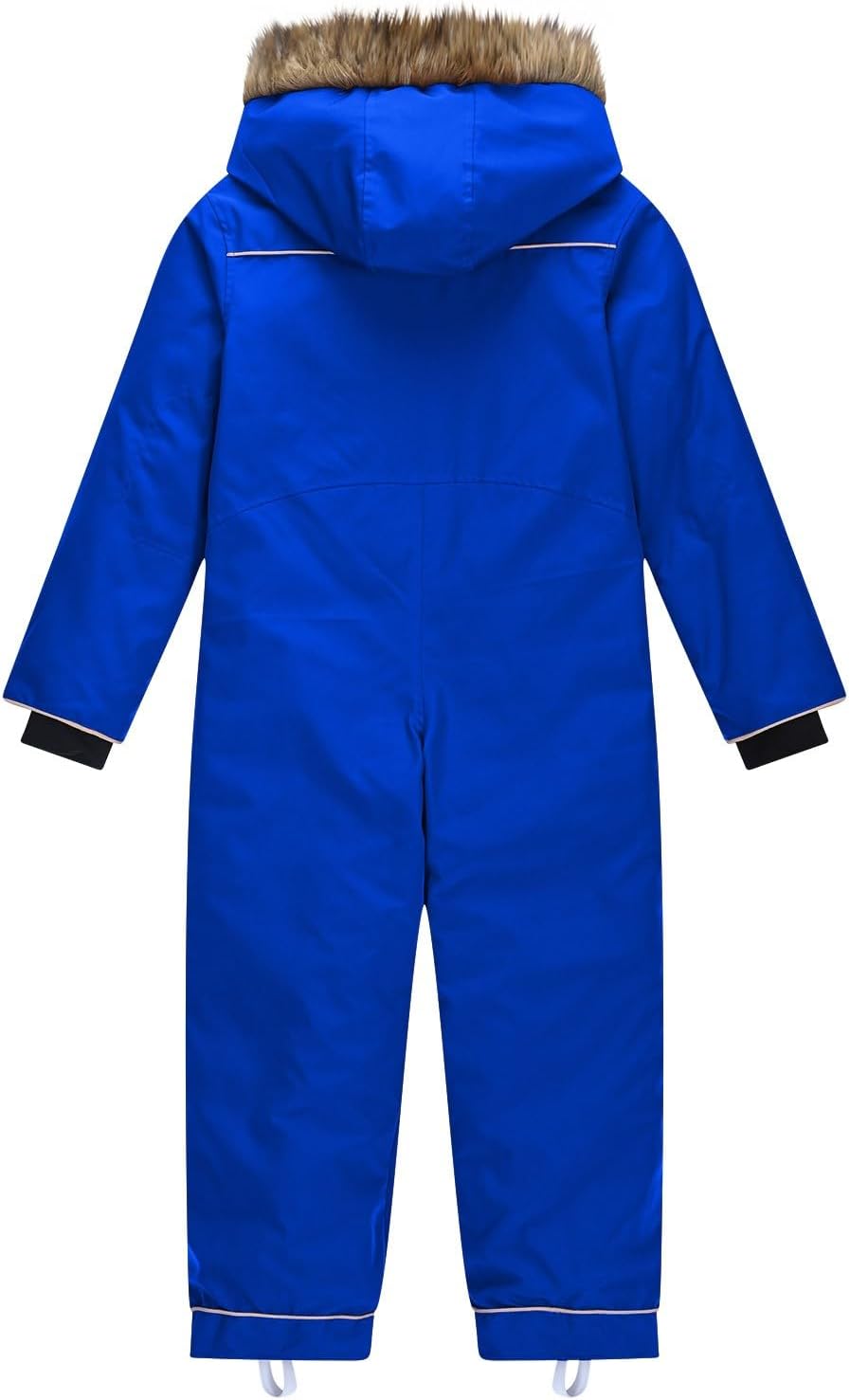 Boys Girls One Piece Snowsuits Kids Warm Hooded Ski Suits Coveralls Onesie Winter Jumpsuits Insulated Snow Suit Puffer Jacket