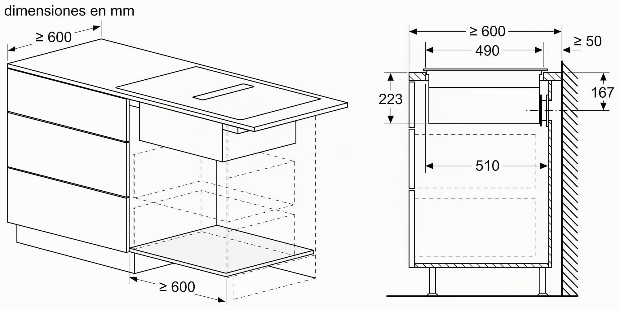 Balay, Placa de Inducción con extractor integrado, negro mate, 3EBC989MH