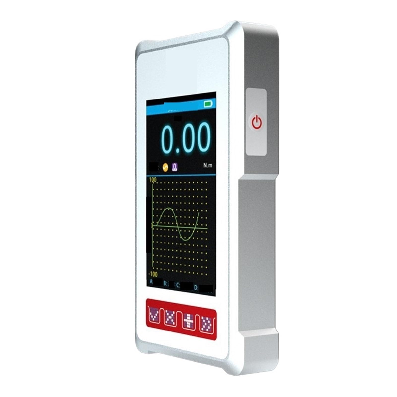 Misuratore di Forza, Misuratore Di Forza Portatile, Dinamometro Manuale Digitale per test industriali | Strumento Misura, Indicatore Cella Carico Push(2000Hz (external sensor))