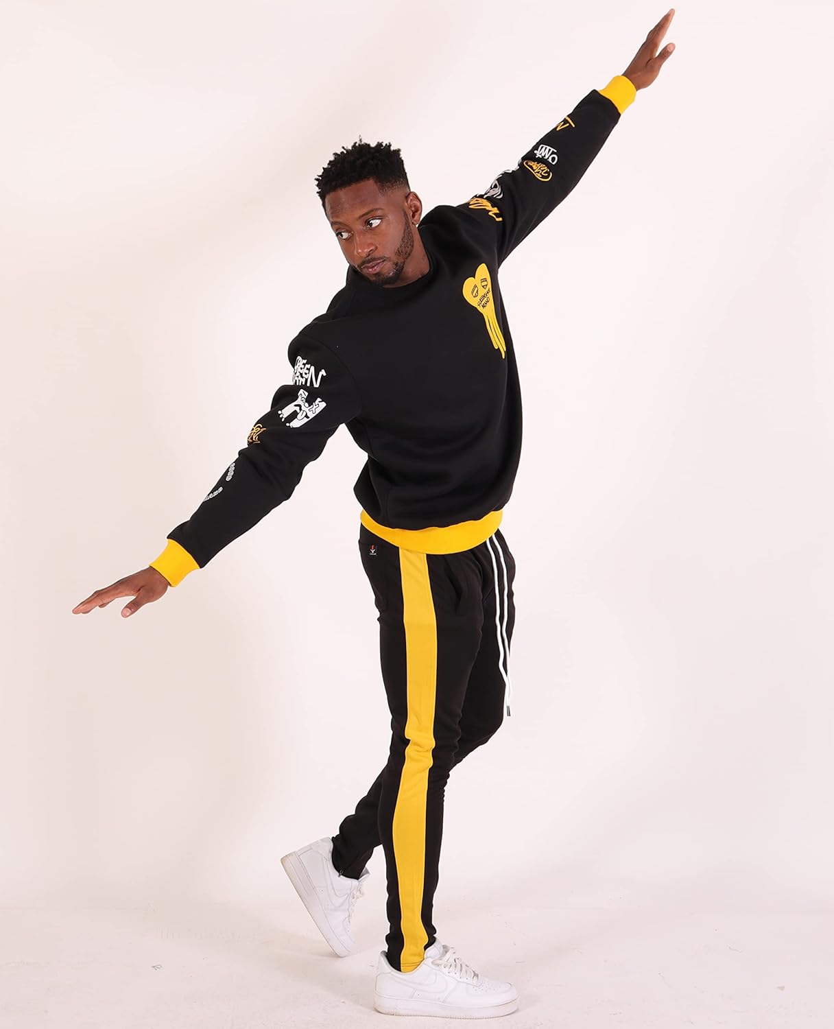 SCREENSHOT Mens Urban NYC Hip Hop Premium Fleece - Pullover Active Streetwear Fashion Crew Neck Sweatshirt - Image 2