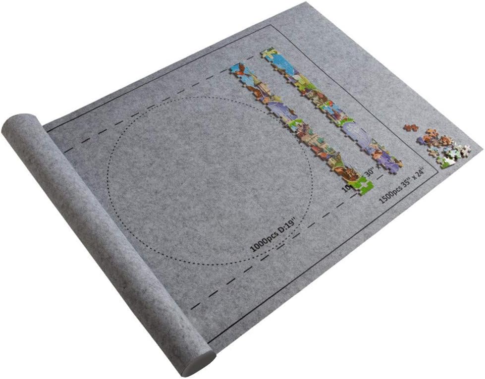Watonic Jigsaw Puzzle Roll Mat Puzzle Storage Puzzle Saver, Environmental Friendly Material, Store Jigsaw Puzzles Up to 1,500 Pieces