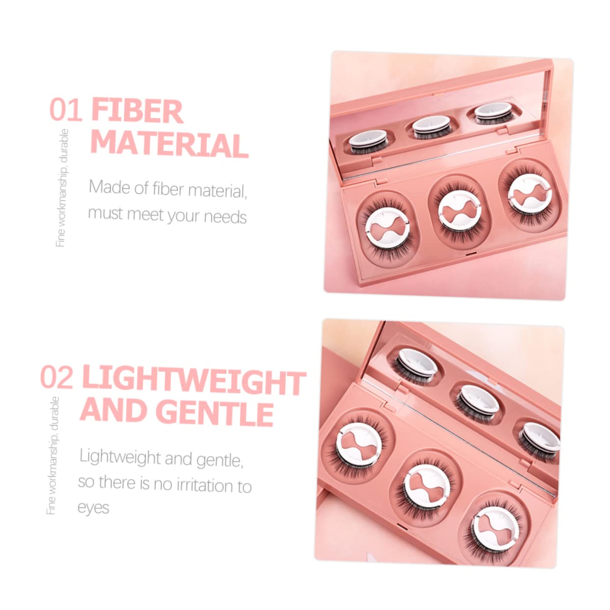 MAGICLULU 3 Set Di Ciglia Finte Soffici Autoadesive Dallaspetto Naturale Colla Per Donne Feste Uso Quotidiano Strisce Di Ciglia Sfuse Facili Da Applicare E Durature 3 Paia*3