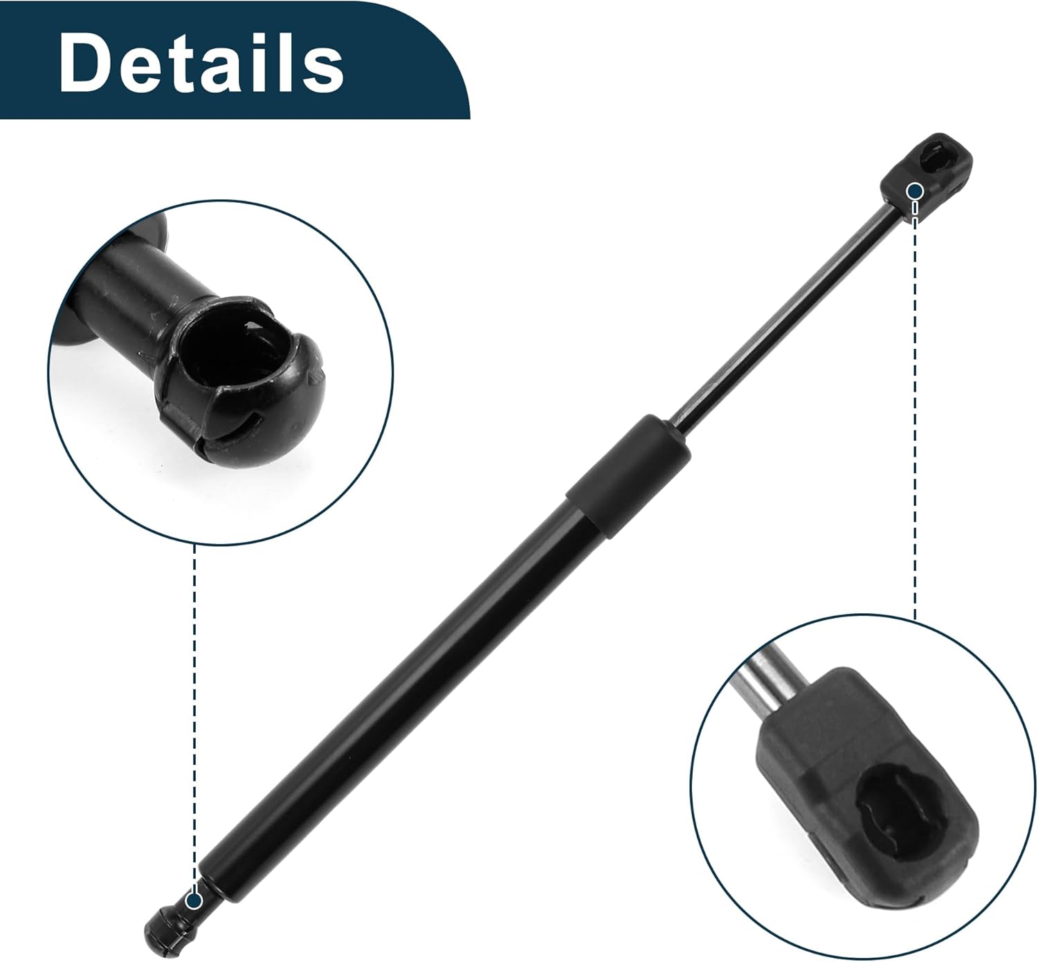 Lift Supports Struts for Infiniti QX56 2004-2010 No.654707S600 Front Hood Gas Spring Black 2Pcs