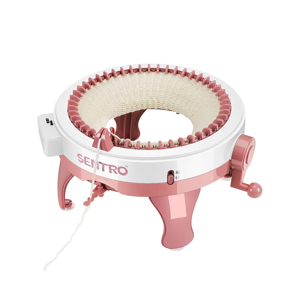 Weigudoc Telaio per Tessitura Intelligente a 48 Aghi, Macchina per Maglieria, Kit di Macchina per Tessitura Rotondo per Adulti e Bambini, per Cappello Sciarpa Coperte Guanti Giocattoli