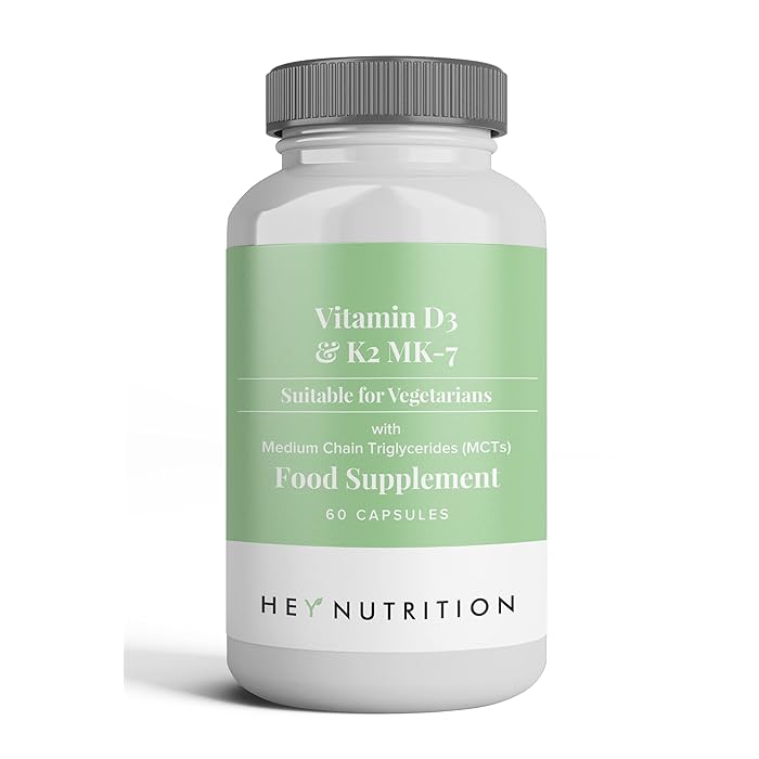 Buy Hey Nutrition Vitamin D3 & K2 MK7 with MCT Oil 100ug Each