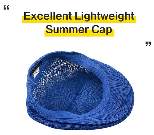 Kbm-001 Roy L Classic Mesh Newsboy Ivy Cap Hat (21 Colors / 4 Sizes) Royal Blue #TOP5