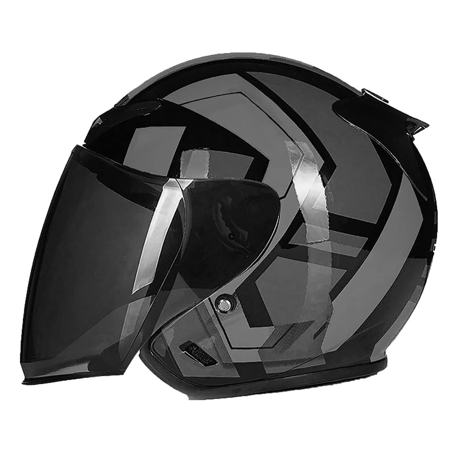 Casco de motocicleta retro JATIBOSH para rutas urbanas en ciclomotor y paseos en scooter