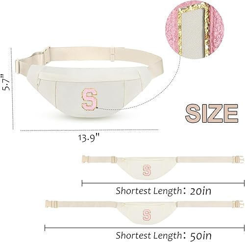 Miniatura 153 de MAXTOP - Cangurera cruzada grande con 4 bolsillos con cremallera, ideal para eventos deportivos, festivales, entrenamiento, viajes, correr y uso