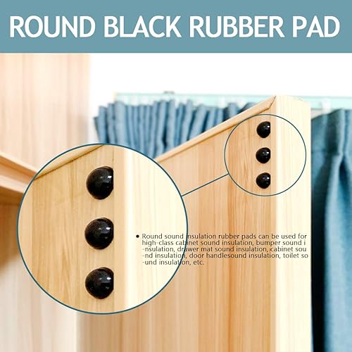 Miniatura 3 de Paquete de 100 almohadillas adhesivas para parachoques, tablas de cortar, tapas de vidrio, muebles pequeños y de cocina, marcos de fotos que