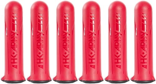 HK Army HSTL - 150 cápsulas redondas de paintball, paquete de 6 (rojo)