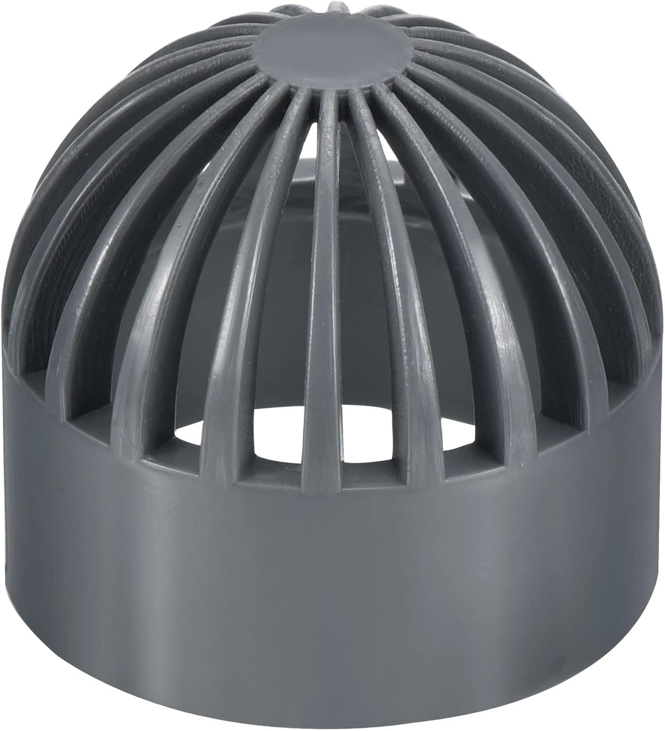 PATIKIL Cubierta de rejilla de drenaje de atrio de identificación de 1.260 in, adaptador redondo de tubería de drenaje de alcantarillado UPVC para