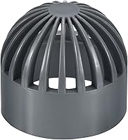 Vista 1 de PATIKIL Cubierta de rejilla de drenaje de atrio de identificación de 1.260 in, adaptador redondo de tubería de drenaje de alcantarillado UPVC