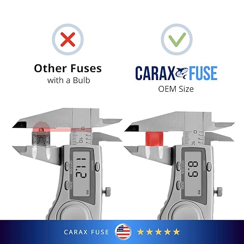 Miniatura 21 de CARAX Fusible incandescente – Fusible premium estándar/hoja regular ATC/ATO/ATS – 50 piezas – Kit surtido – Fusible automotriz LED resplandor al