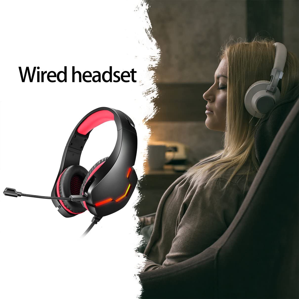 Amazon.co.jp: ヘッドホン、J10ゲーミングヘッドセットステレオハイ