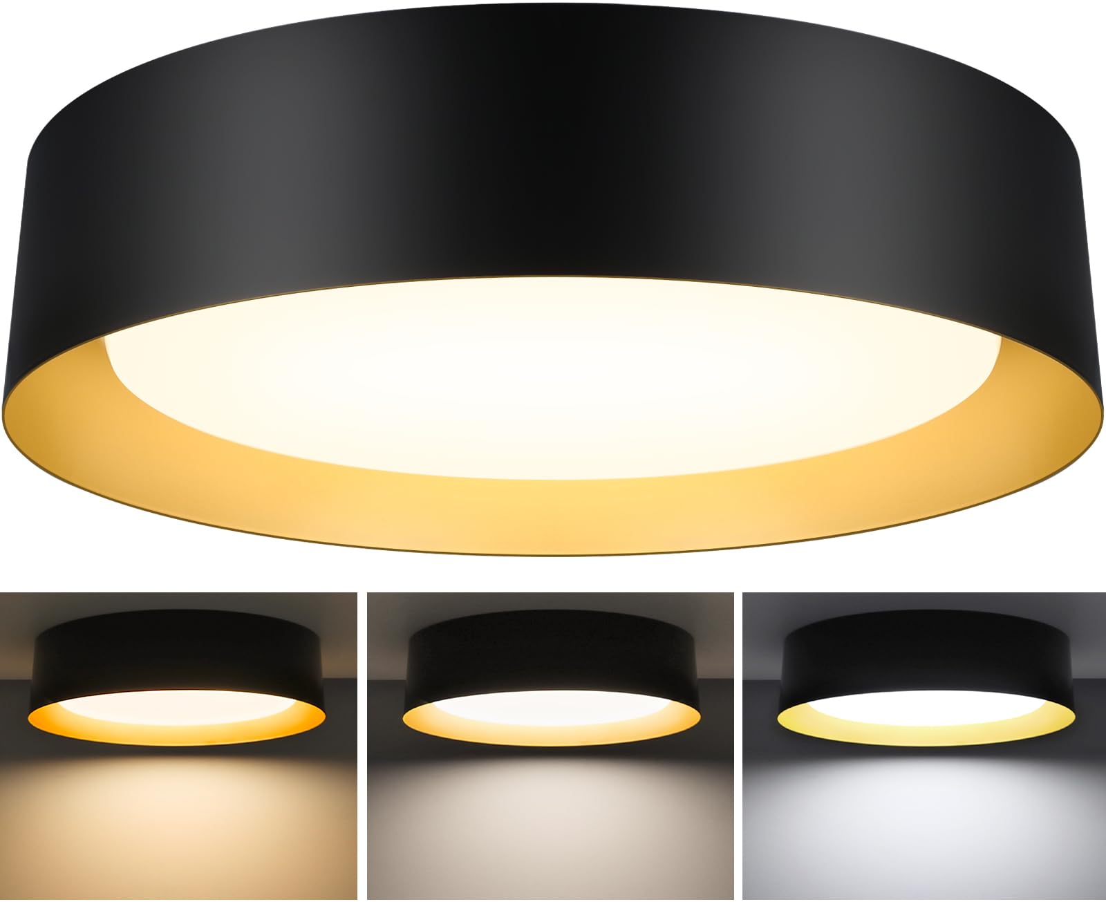 BrightHome 13in Flush Mount LED Ceiling Light
