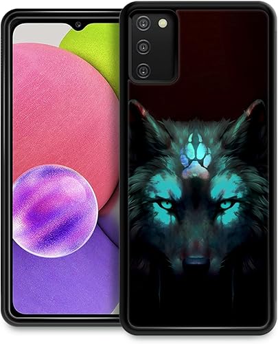 CARLOCA Funda compatible con Samsung Galaxy S20 FE, diseño gráfico de identidad negro espiritual lobo, a prueba de golpes, antiarañazos, para