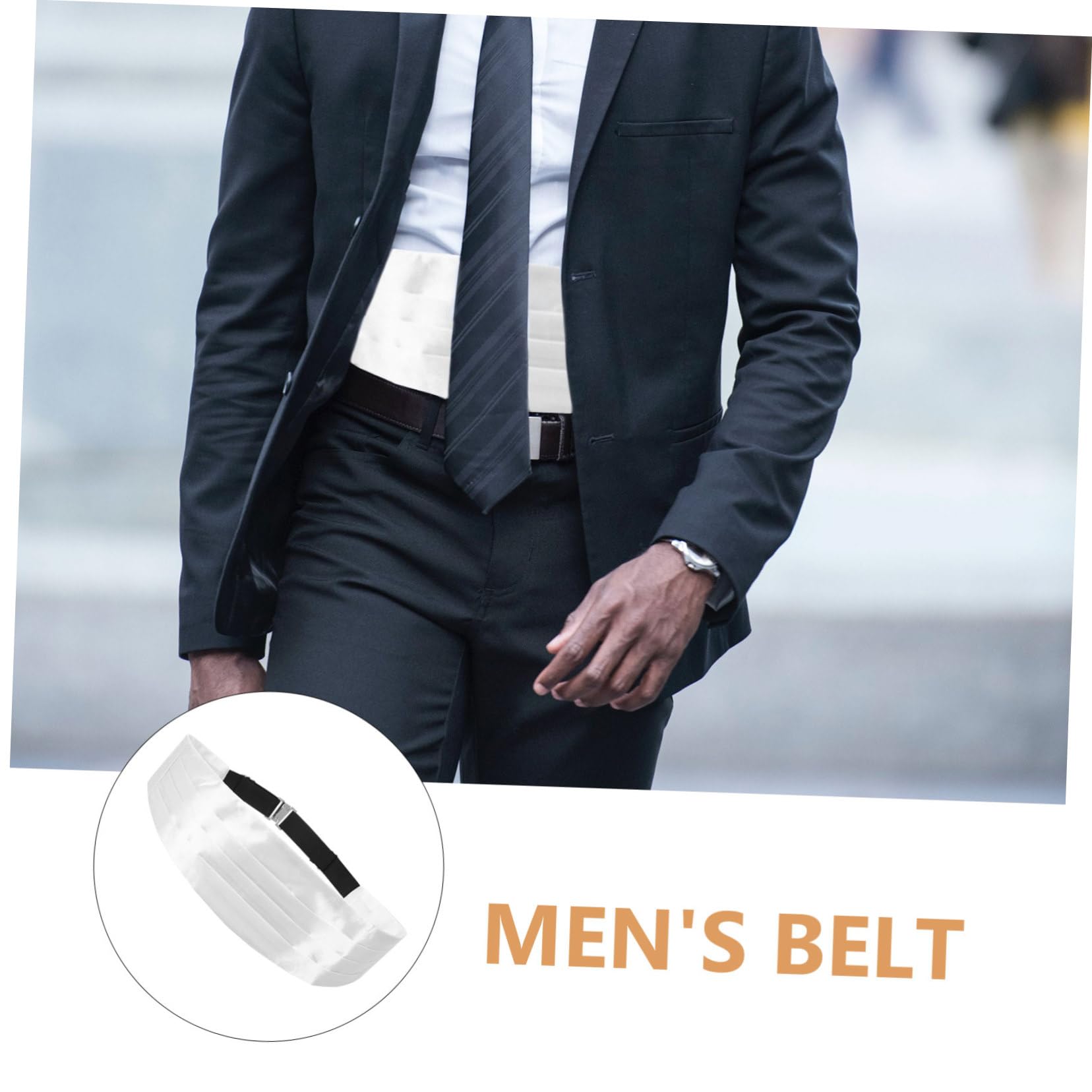 CONGARTENO Men Short Corset Waist Band Tuxedo Cummerbund for Bridegroom Stylish Mens Cummerbund Iron Cloth