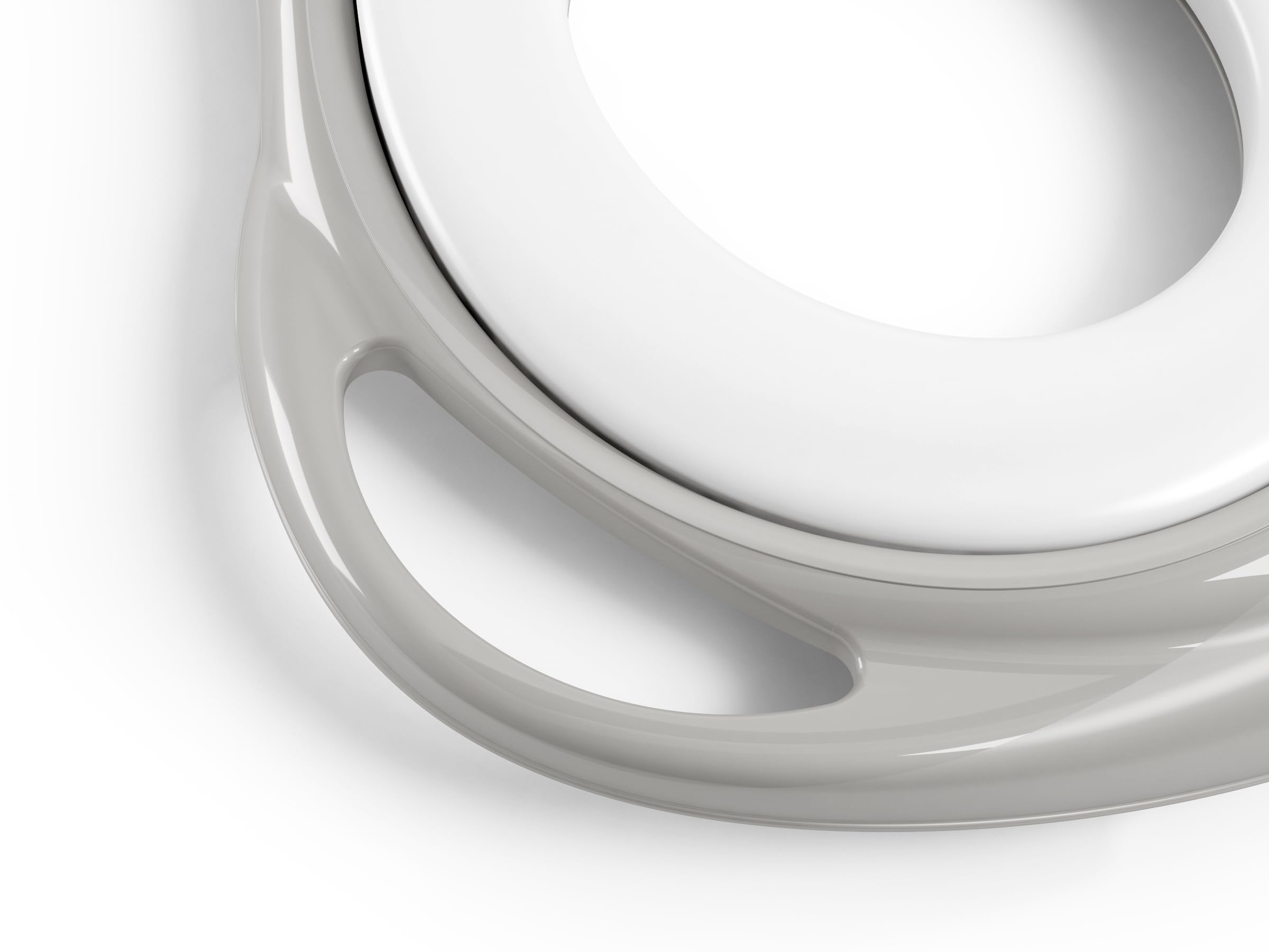 OKBABY Pinguo Soft Riduttore per WC con Morbida Seduta Imbottita, Grigio