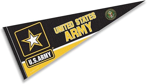 Bandera de banderín con emblema de sello de insignia del ejército estadounidense