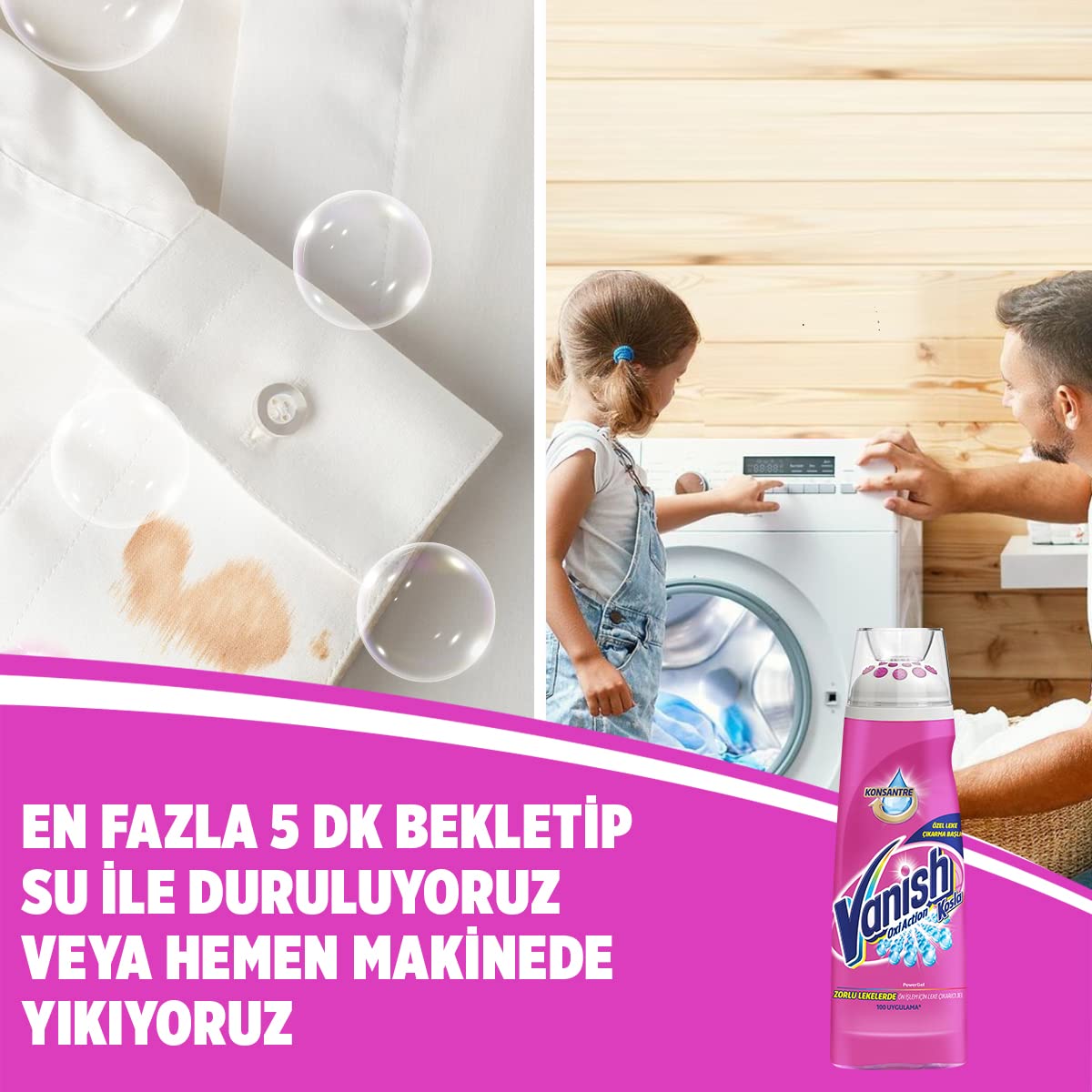 Vanish Kosla Ön İşlem İçin Özel Leke Çıkarıcı Konsantre Jel 200 ml