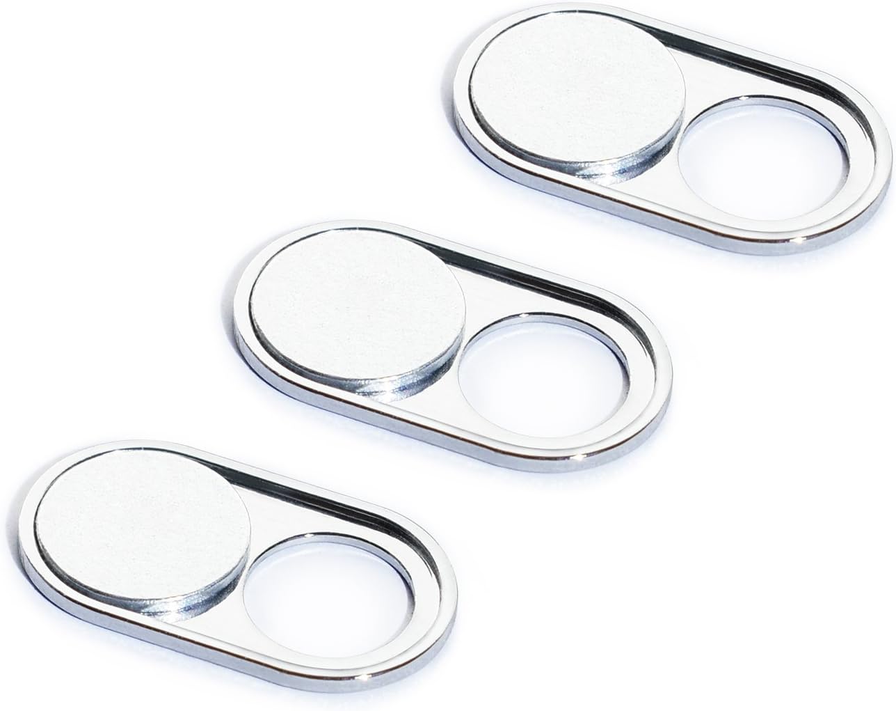 Webcam Cover Slider - Ultra Thin Metal Web Camera Cover Slide for Laptop Computer Cellphone Tablet iPhone iPad MacBook Surface Pro - Protect Your Privacy and Security - Strong Adhesive, 3 Pack