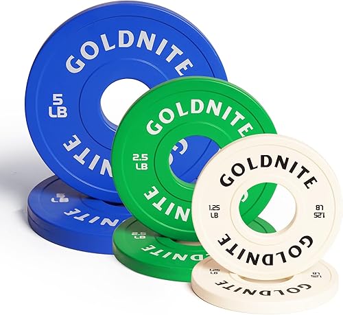 Miniatura 9 de Juego de Placas de Cambio 1.25LB 2.5LB 5LB Juego de Placas de Peso Fraccionario Placas Bumper Olímpicas para Entrenamiento Cruzado Inserto de Acero