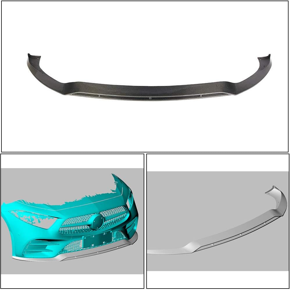 Front Bumper Lip fits Mercedes Benz CLS Class C257 CLS350 CLS450 CLS500 CLS550 Sport & CLS53 AMG Sedan 2018UP Factory Outlet Carbon Fiber CF Chin Spoiler Splitter Protector