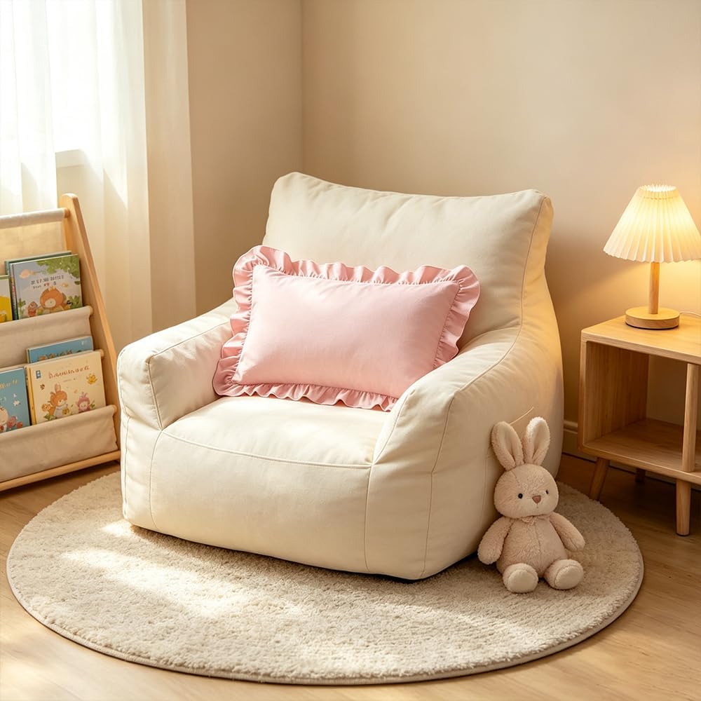 Pink Ruffle Toddler Pillowcase 14"x20" Set of 2 Microfiber